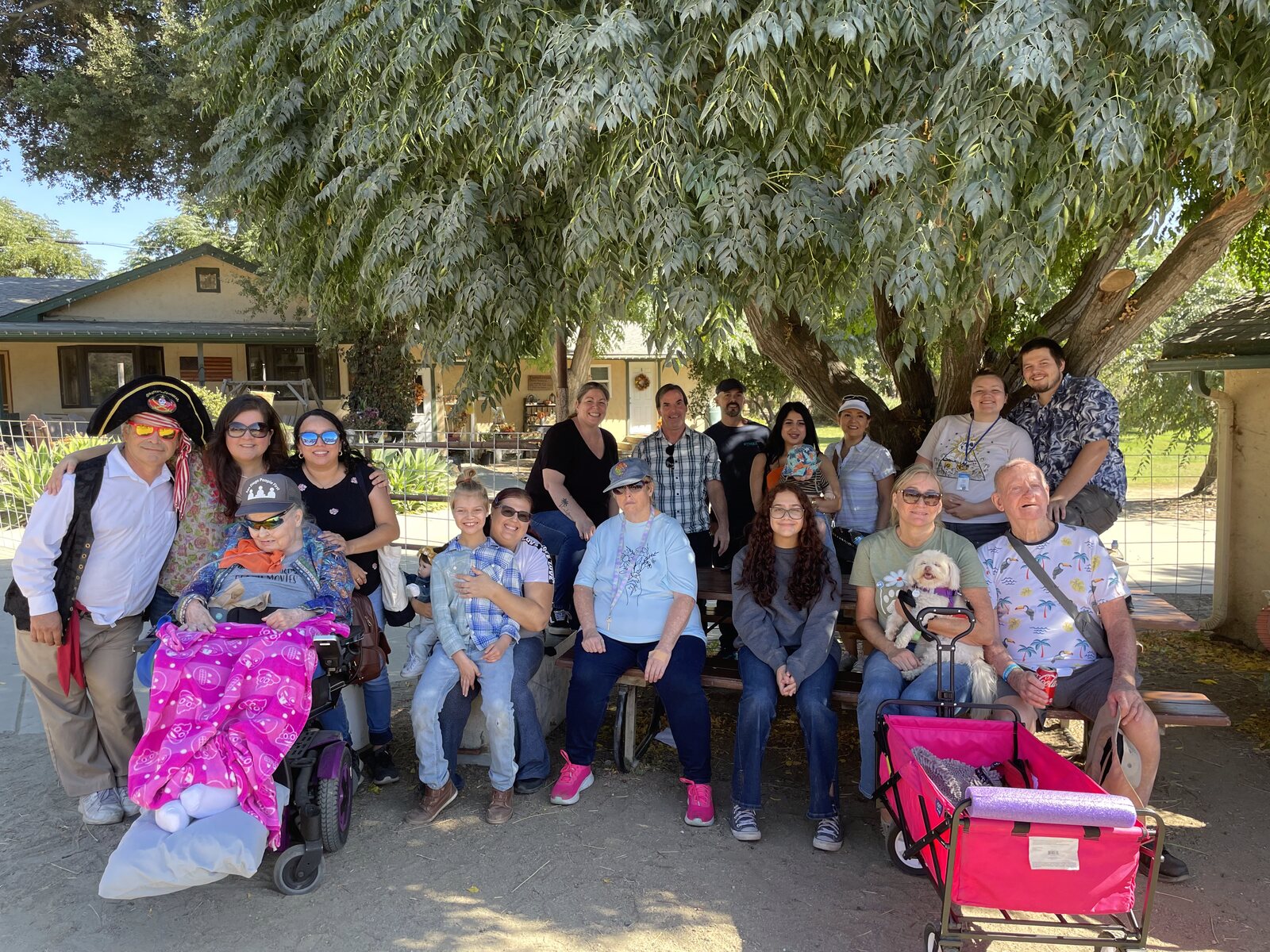 The whole Access to Success community gathered together at a group outing