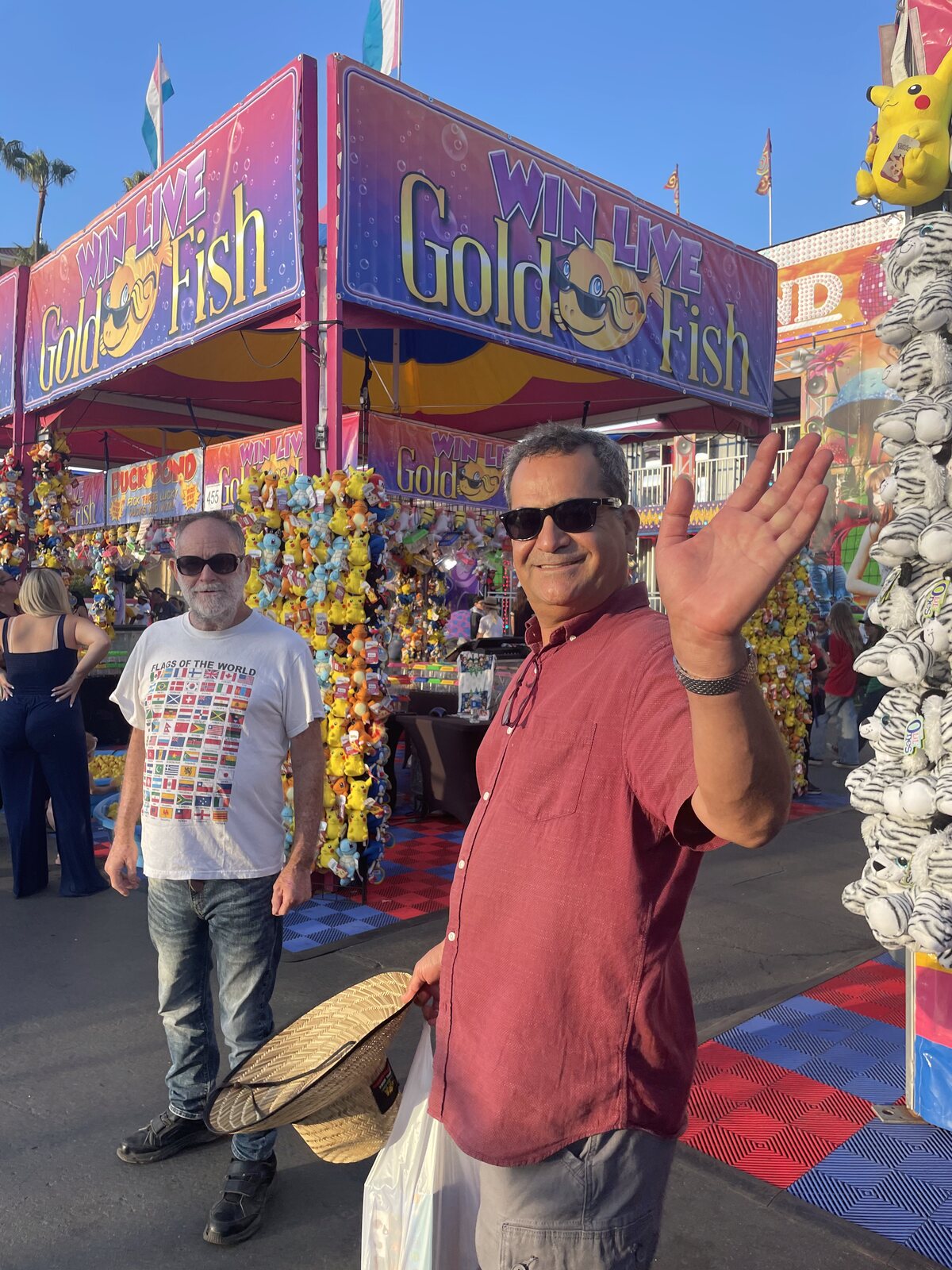 ATS participants having a great time on a community outing to the fair